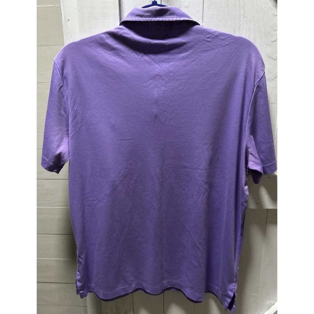 Polo Ralph Lauren Men's L Lavender/Green Pony  Pima Soft Touch Short Sleeve